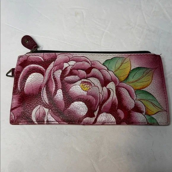 Anuschka hand painted credit card case holder - Picture 2 of 4